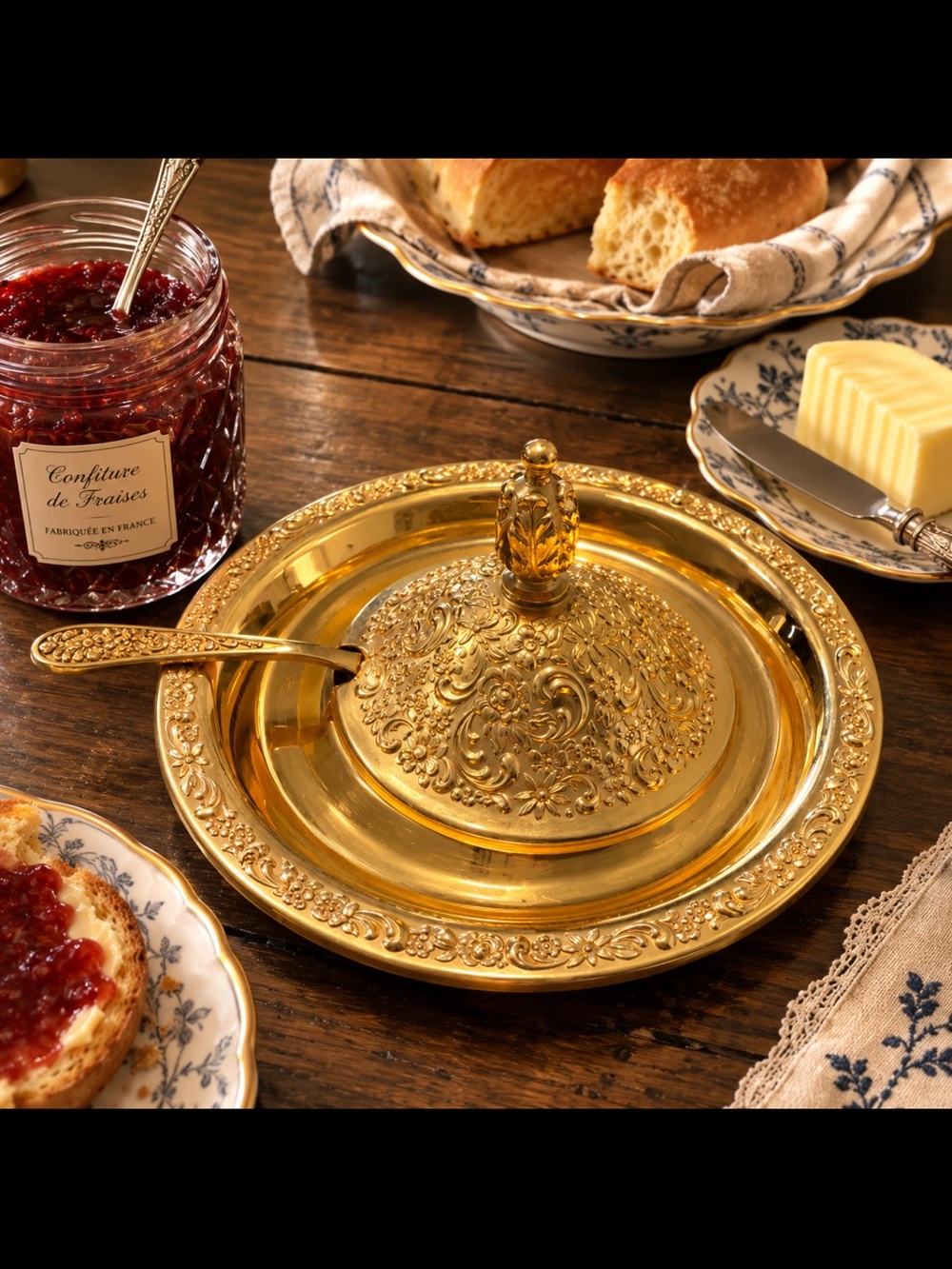 authentic, vintage Community brand covered butter or jelly dish